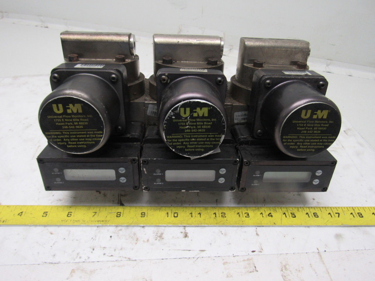 Universal Flow Monitor MSM-NSF10GPM-B-32V1.0-GTLI 10 GPM Flow Meter Triple Bank