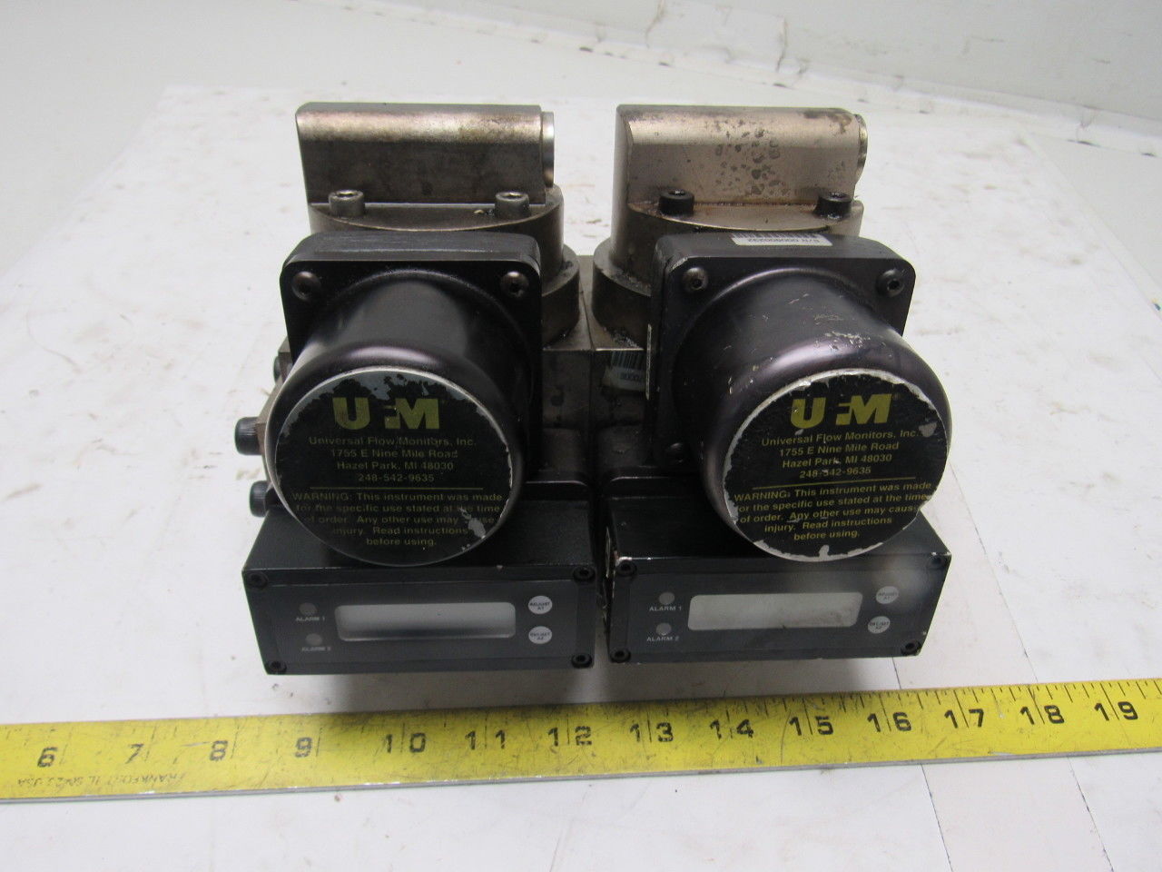 Universal Flow Monitor MSM-NSF5GPM-B-32V1.0-GTLI 5 GPM Flow Meter Double Bank