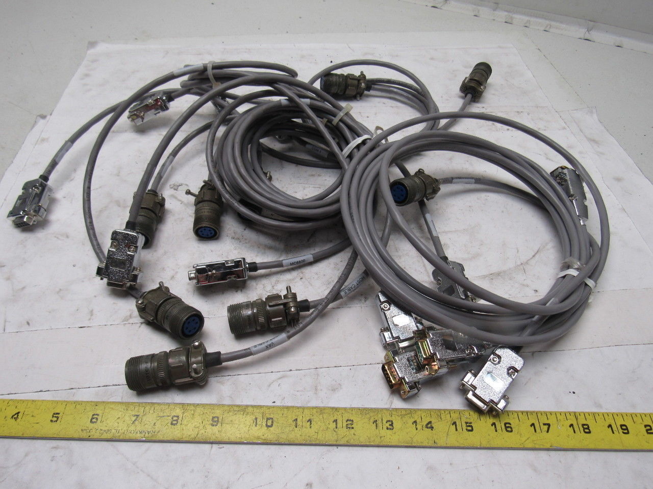 Accu-Sort System VAX PLC Host Cable Assortment Lot Of 10