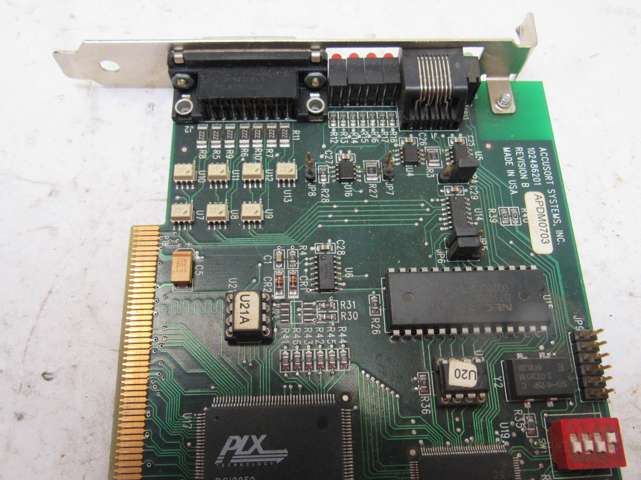 Accu-Sort ADPM0703 102486201 Ethernet Serial Port Communication Card