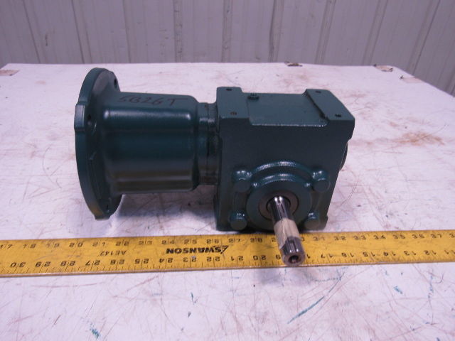 Baldor 176A15R14 15:1 Ratio 1750RPM 1.27Hp Input 117RPM Out Gear Reducer