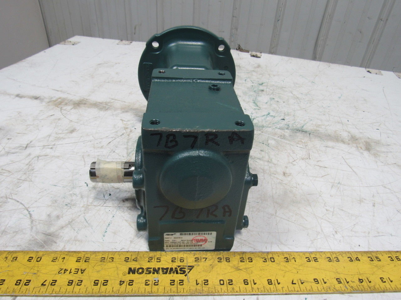 Dodge 20A0R14 7.5:1 Ratio 1750RPM 2.78Hp Input 233RPM Out RH Gear Reducer