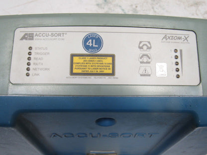 Accu-Sort AXIOM-X 4L In Process Laser Bar Code Scanner Solution Head