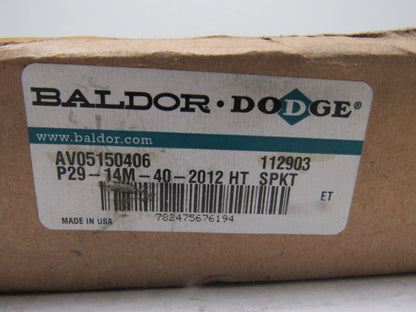 Dodge P29-14M-40-2012 High Torque HT200 40mm Timing Belt Sprocket 29T Taper Lock