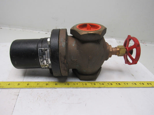 Magnetron MO36A-47 2" Brass Solenoid Valve W/ Manual Override 120V
