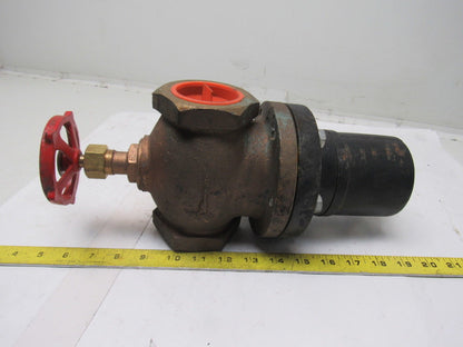 Magnetron MO36A-47 2" Brass Solenoid Valve W/ Manual Override 120V
