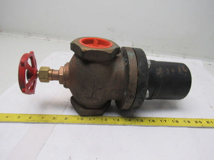 Magnetron MO36A-47 2" Brass Solenoid Valve W/ Manual Override 120V