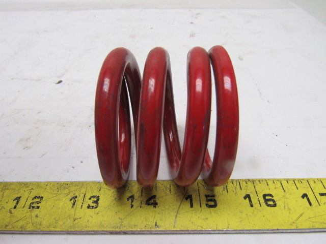 Red Die Springs 1-53-64" Tall 1.700Bore 5/16" Wire Thickness Lot Of 4