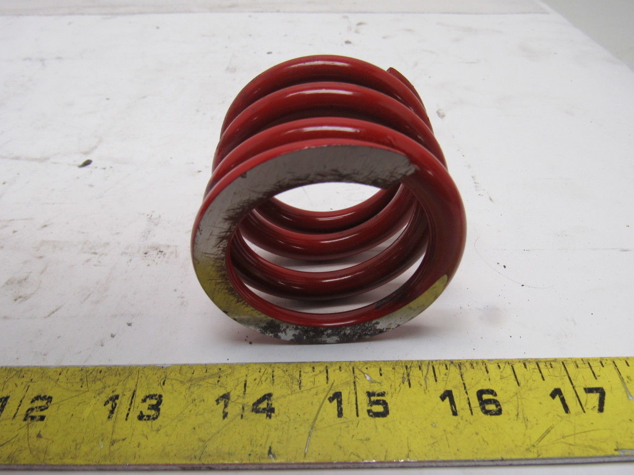 Red Die Springs 1-53-64" Tall 1.700Bore 5/16" Wire Thickness Lot Of 4