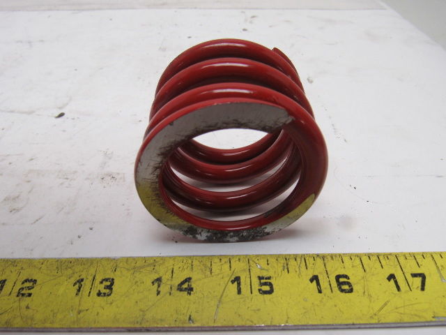 Red Die Springs 1-53-64" Tall 1.700Bore 5/16" Wire Thickness Lot Of 4