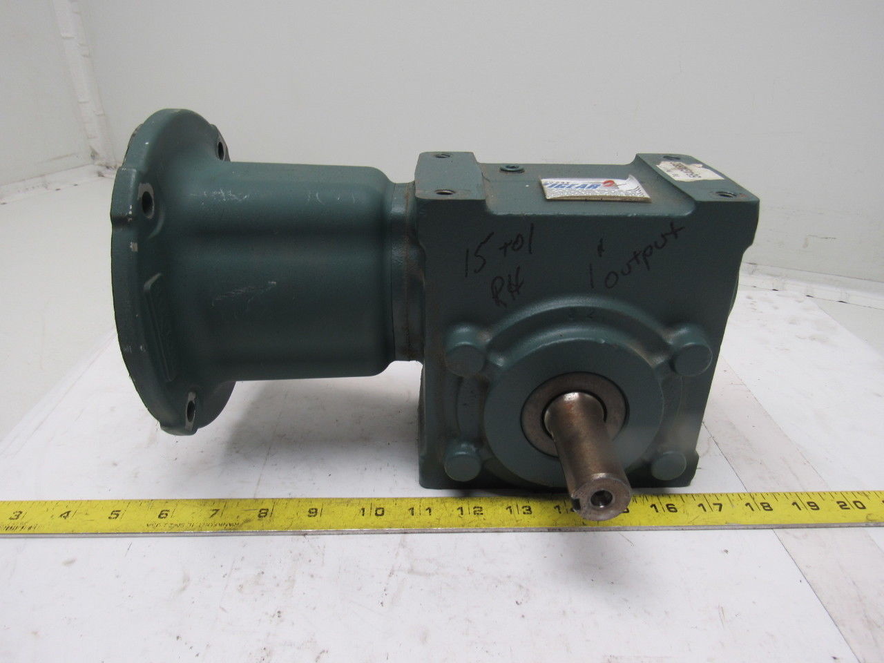 Dodge 20S15R 15:1 Ratio 1750RPM 1.69Hp Input 117RPM RH Output Gear Box