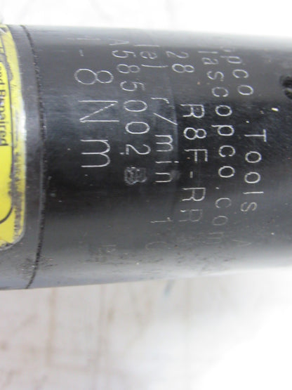 Atlas Copco LTD 28R8F-RR 3-8Nm 1100RPM Straight Inline Pneumatic Nutrunner