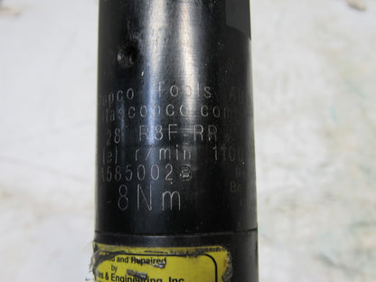 Atlas Copco LTD 28R8F-RR 3-8Nm 1100RPM Straight Inline Pneumatic Nutrunner
