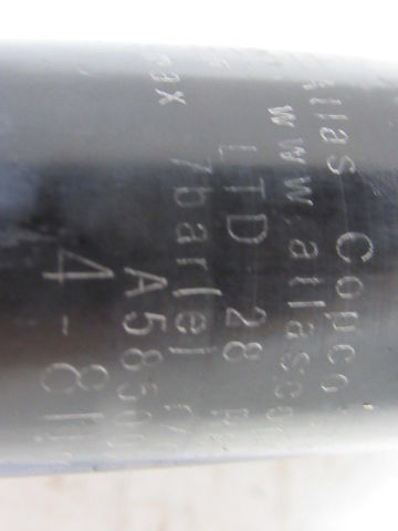 Atlas Copco LTD 28R8F-RR 3-8Nm 1100RPM Straight Inline Pneumatic Nutrunner