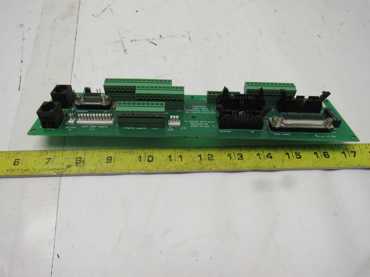 Ingersoll Rand 99374449 Rev 2 99385759 Rev 10 PC Board For Spindle Drive