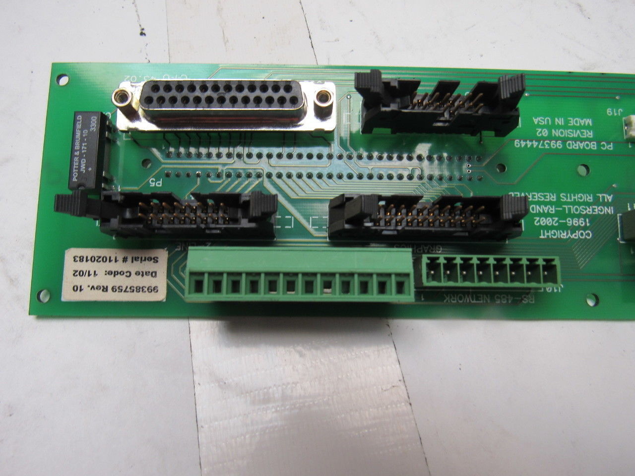 Ingersoll Rand 99374449 Rev 2 99385759 Rev 10 PC Board For Spindle Drive