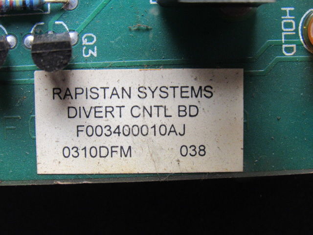 Rapistan F003400010AJ Conveyor Divert Circuit Board And Mechanical Assembly