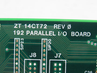 Ziatech ZT 14CT72-S141 Rev 0 192 Parallel I/O Board