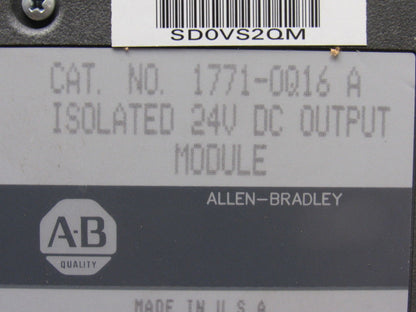Allen Bradley 1771-0Q16 A Series A 24V Dc Isolation Module