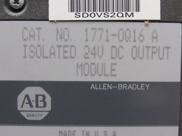 Allen Bradley 1771-0Q16 A Series A 24V Dc Isolation Module