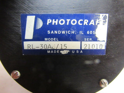 Photocraft RL-30AJ/15 5-24VDC Rotary Incremental Pulse Encoder