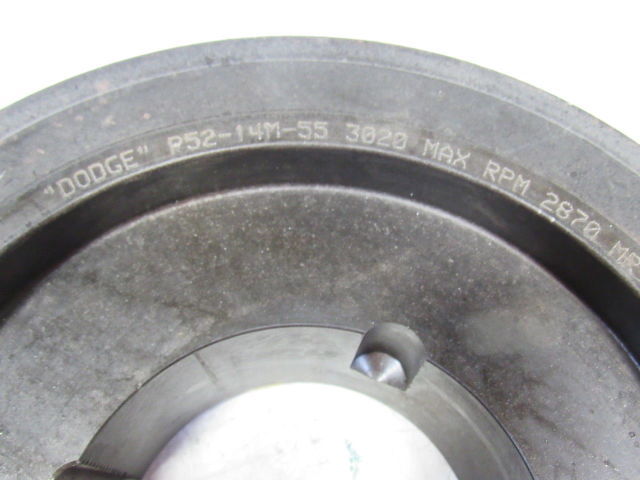 Dodge P52-14M-55 High Torque HT200 52mm Timing Belt Sprocket 52T Taper Lock