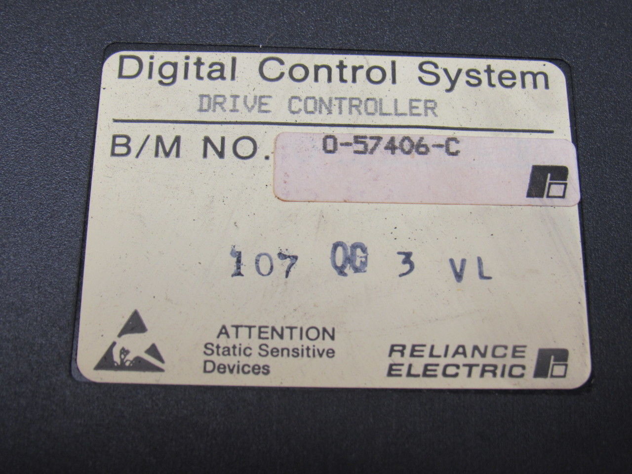 Reliance Electric 0-57406-C Drive Control Module Circuit Board Broken Tab