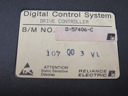 Reliance Electric 0-57406-C Drive Control Module Circuit Board Broken Tab