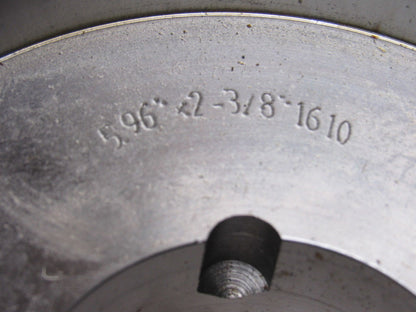 5.96" x 2-3/8" Crowned Belt Pulley 1610 RPM Taper Lock