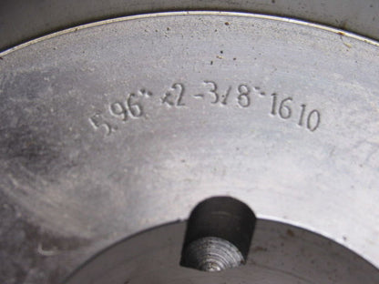 5.96" x 2-3/8" Crowned Belt Pulley 1610 RPM Taper Lock