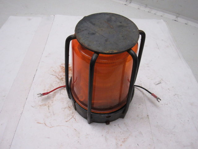 JW Speakers Model 541 Amber Lens Strobe Forklift Beacon Light With Cage 36V