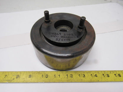 Dematic 5-1/2" x 2-1/4" Crowned Face End Pully W/ Cam  Attachment 5/8" Bore