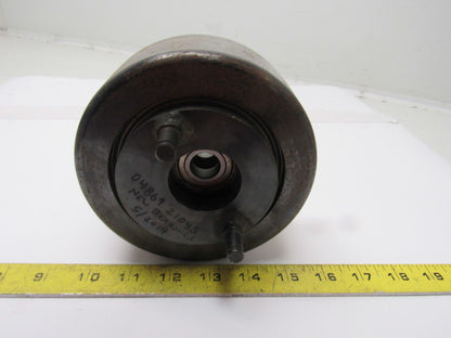 Dematic 5-1/2" x 2-1/4" Crowned Face End Pully W/ Cam  Attachment 5/8" Bore