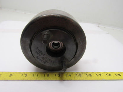 Dematic 5-1/2" x 2-1/4" Crowned Face End Pully W/ Cam  Attachment 5/8" Bore