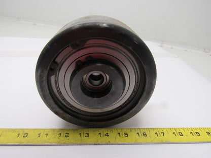 Dematic 5-1/2" x 2-1/4" Crowned Face End Pully W/ Cam  Attachment 5/8" Bore