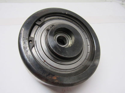 Dematic 5-1/2" x 2-1/4" Crowned Face End Pully W/ Cam  Attachment 5/8" Bore