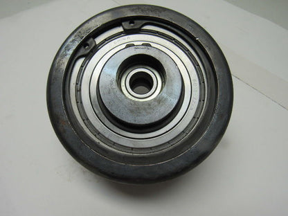 Dematic 5-1/2" x 2-1/4" Crowned Face End Pully W/ Cam  Attachment 5/8" Bore