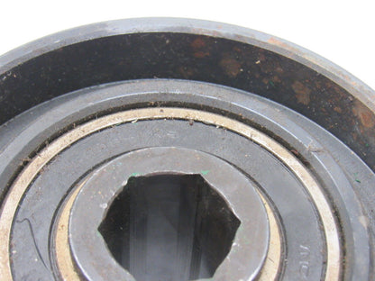 5-1/2" x 2-5/8" Crowned Face End Pully 1-1/8" Hexagonal Bore