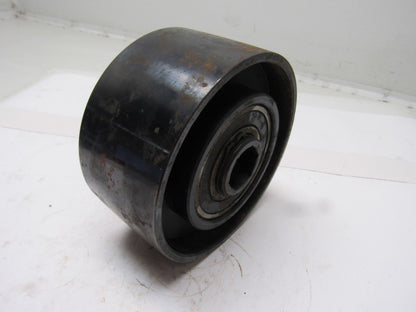 5-1/2" x 2-5/8" Crowned Face End Pully 1-1/8" Hexagonal Bore