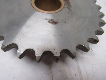 Tsubaki 50B30Z032 #50Roller Chain Sprocket 32T 1-7/16" Brass Bushing Bore