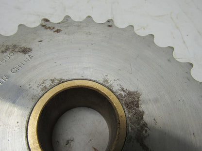 Tsubaki 50B30Z032 #50Roller Chain Sprocket 32T 1-7/16" Brass Bushing Bore