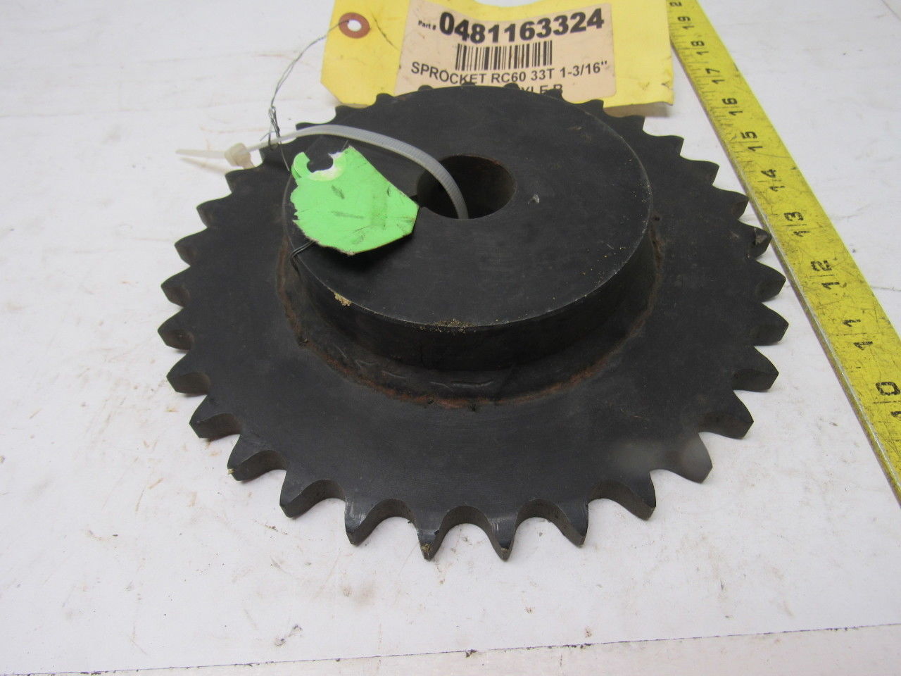 #60 Single Strand Roller Chain Sprocket 33T 1-3/16" Bore