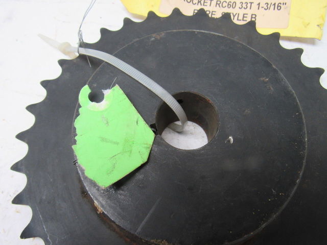 #60 Single Strand Roller Chain Sprocket 33T 1-3/16" Bore