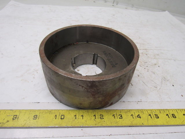 Micro MFG 5.66" x 2-3/8" Wide Crowned Face Drive Pulley 1610 Bushing Bore