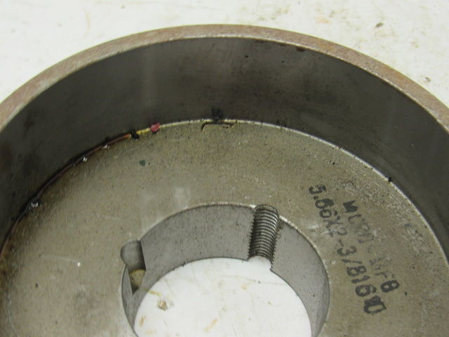 Micro MFG 5.66" x 2-3/8" Wide Crowned Face Drive Pulley 1610 Bushing Bore