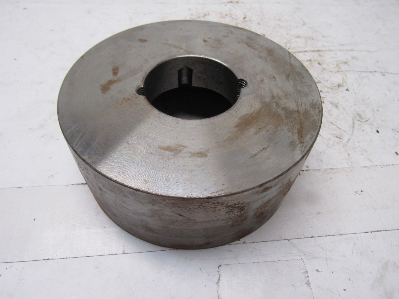 Micro MFG 5.66" x 2-3/8" Wide Crowned Face Drive Pulley 1610 Bushing Bore