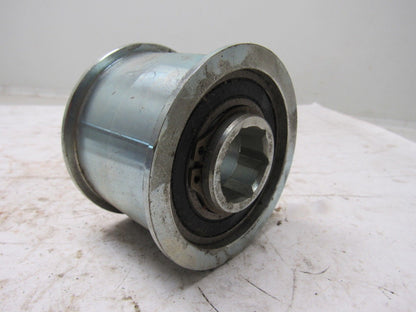 3" OD Snubber Roller 2" Wide Belt 1-1/8" Hex Bore Lot Of 2