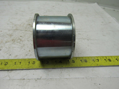 3" OD Snubber Roller 2" Wide Belt 1-1/8" Hex Bore Lot Of 2