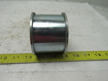 3" OD Snubber Roller 2" Wide Belt 1-1/8" Hex Bore Lot Of 2
