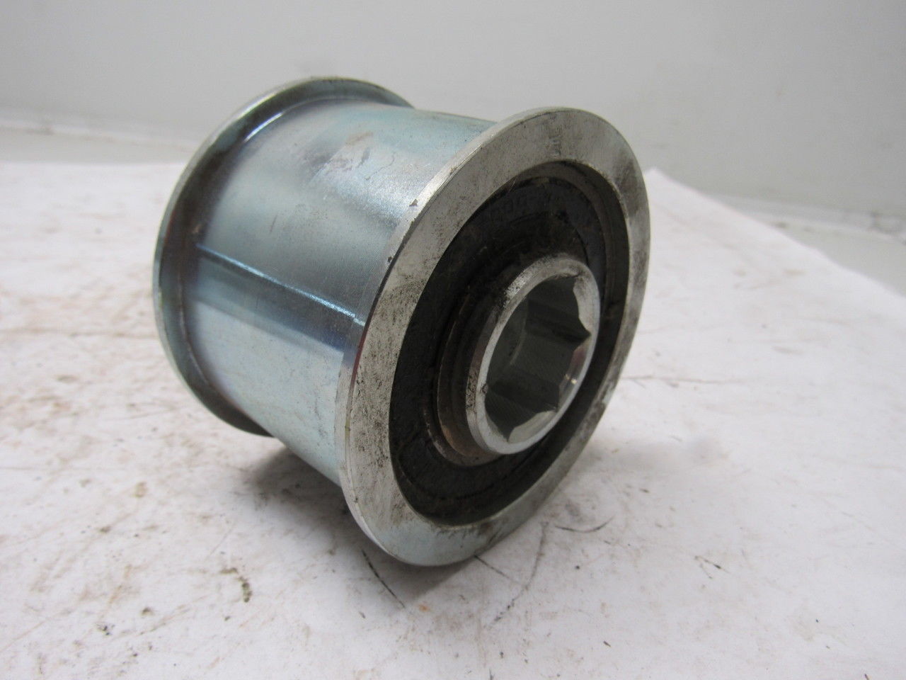 3" OD Snubber Roller 2" Wide Belt 1-1/8" Hex Bore Lot Of 2
